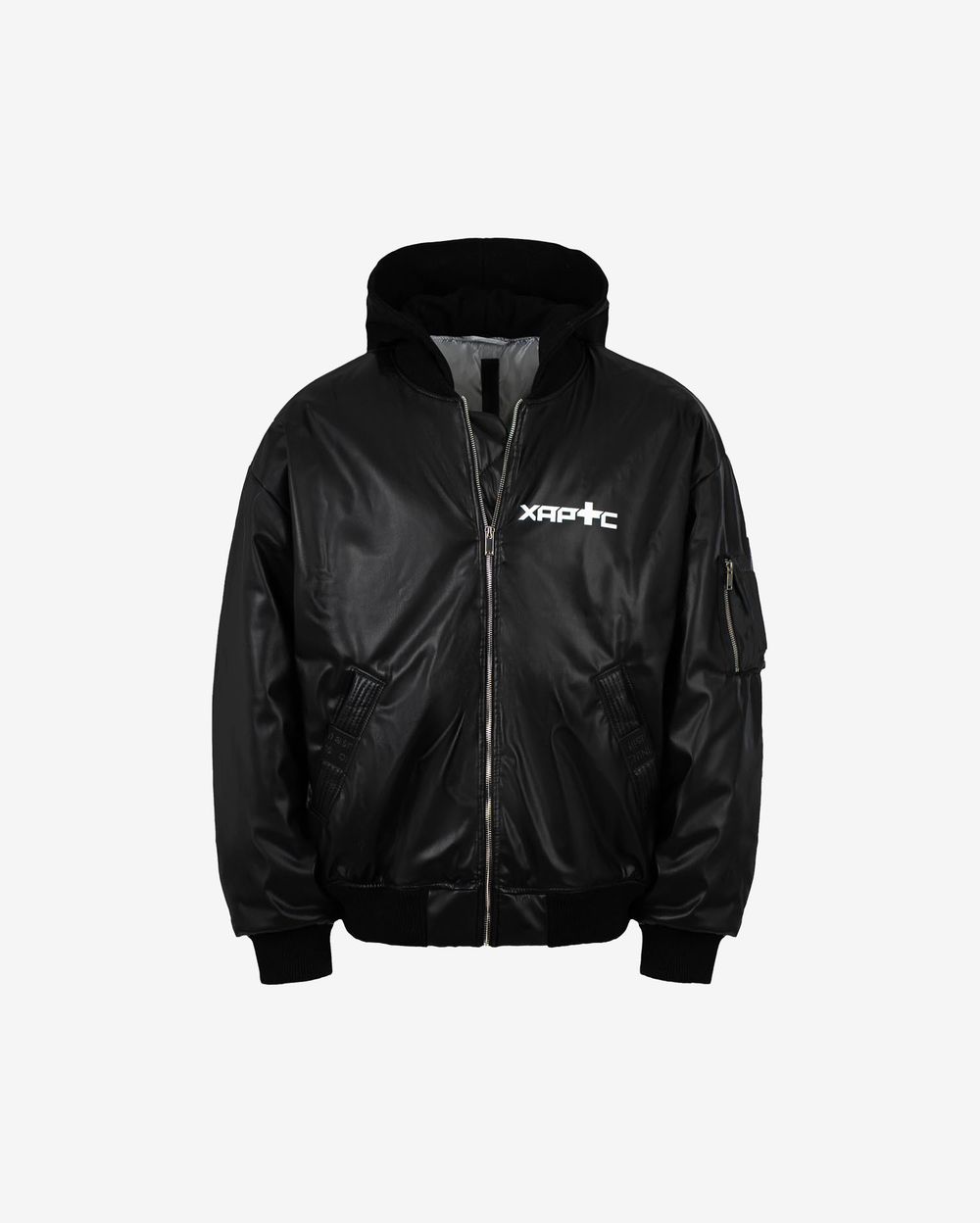 Бомбер Heartz Moskva Black Series Oversized черная